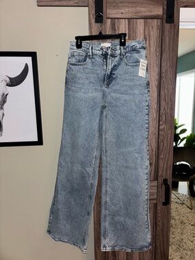 PacSun Light Blue Wide Leg High-Rise Jeans